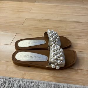 Stuart Weitzman Pearl slide sandals